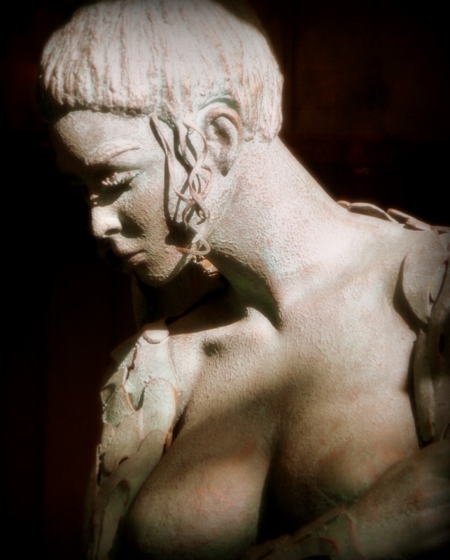 Hand-sculpted figure representing emotion, reflection, and the creative process