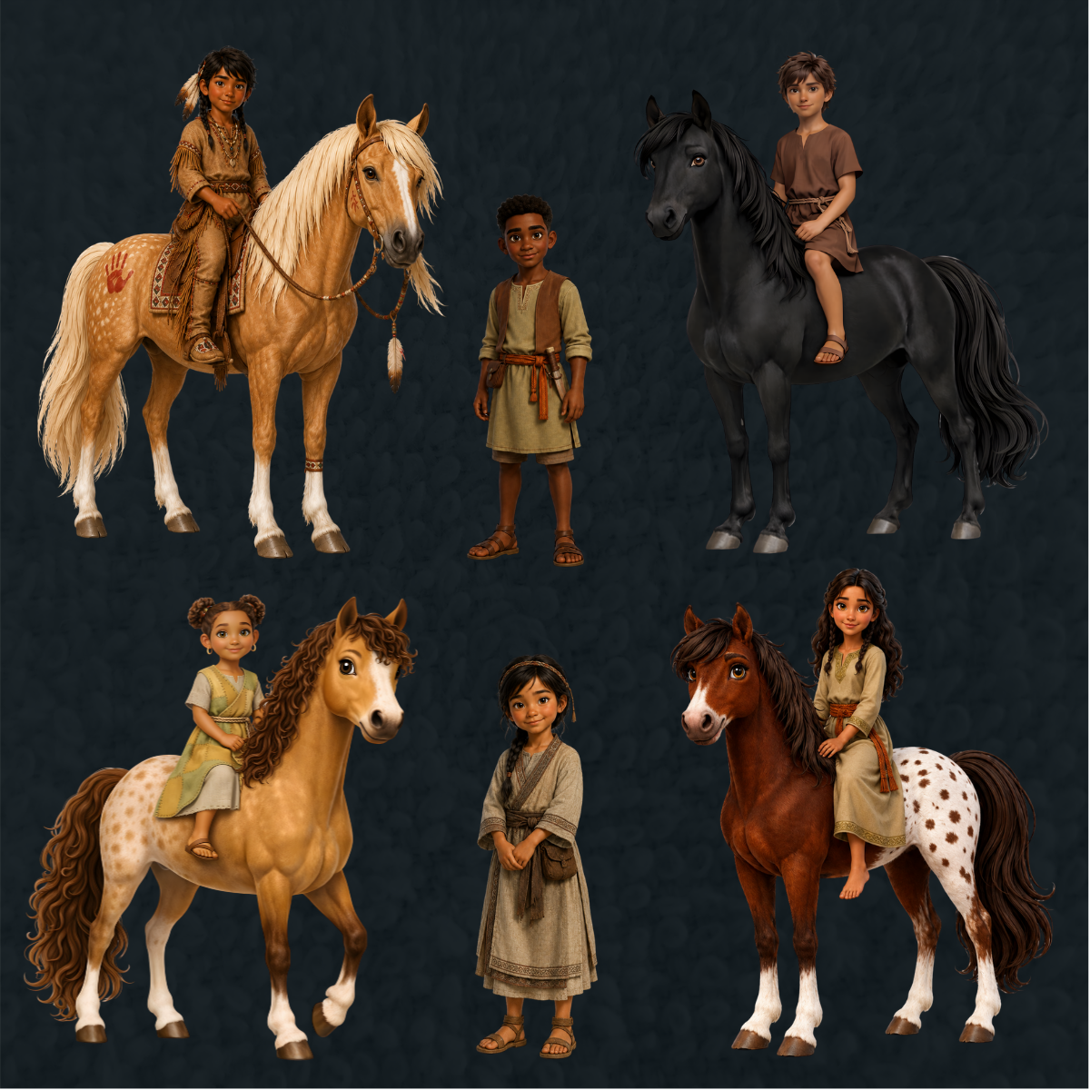 The children of Jesus Has a Horse